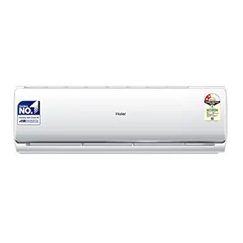 Haier 1 Ton 2 Star Fixed Speed Split AC (Copper, Antibacterial Filter, 2023 Model, HSU12T-TQS2BE-FS, White)