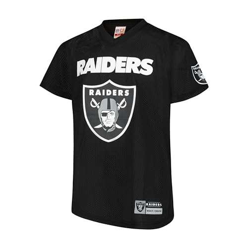 Ultra Game Youth NFL Official Super Soft Supreme Jersey Shirt Las Vegas Raiders Team Color 10-12