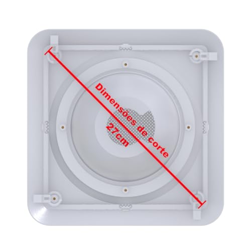 Suporte de Embutir no Teto Linha LUX para Alexa Echo Pop - Branco