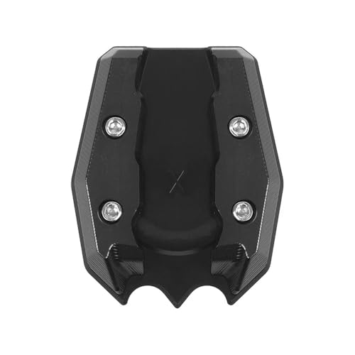 支架?支架延? XMAX300 XMAX 300 X-MAX サイドフットブラケット キックスタンド エンラージャー サポートパッド用 オートバイサイドスタンド延長プレート(Black)