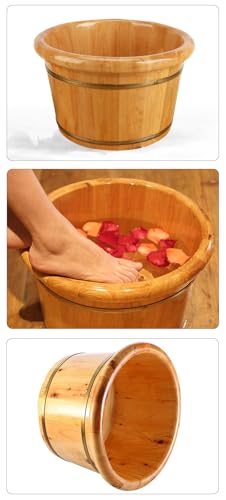Cubo de madera para masaje y spa de pies miniatura 6
