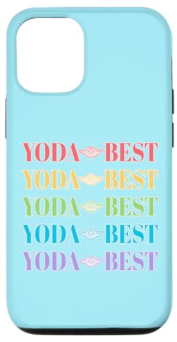 Coque iPhone 12 Pro Star Wars Yoda design arc-en-ciel original antichoc