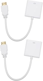 PartyKindom 2Pcs Cabo Vga Conversor Doméstico Adaptador De Cabo De Vídeo Conversor De Vídeo Para Cabo Adaptador Vga Portátil Cabo De Conversão Durável Conversor De Adaptador Vga Conversor Abs