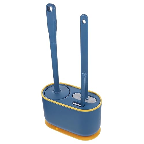 UTHCLO 1Juego Escobilla De Inodoro con Soporte De Limpieza Ergonómico para Montaje Pared y Almacenamiento Conveniente