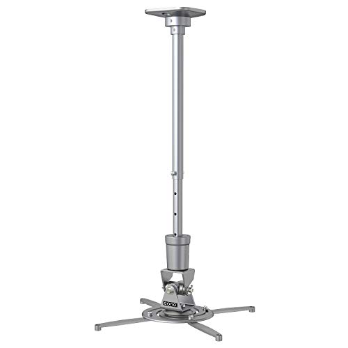 Eono Essentials - Soporte de Techo para proyector Universal con Vara de extensión Ajustable de hasta 84 cm para proyector DLP LCD