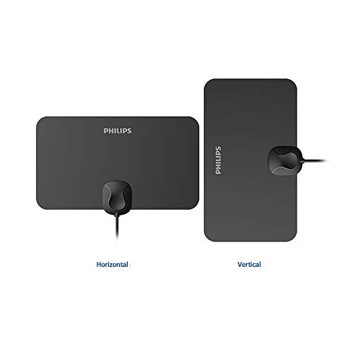 Antena Philips Digital Interna Slim Full Hdtv 4K Para TV e Receptor