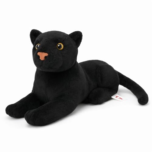 Image of Black Tiger Soft Toy for Kids | Plush Soft Toy for Baby Boys & Girls | Black Panther Stuffed Animal | Best Gift for Children | Black Color, 30 cm Length