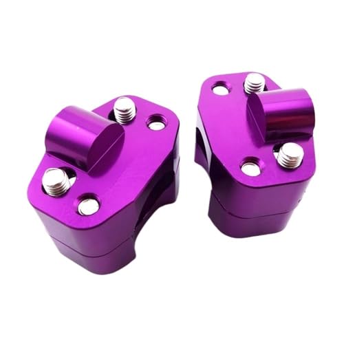 Elevadores De Barra De Mango Gordo De Aluminio De 28 Mm Morado Quad Pit Dirt Bike Motocicleta Elevadores Manillar