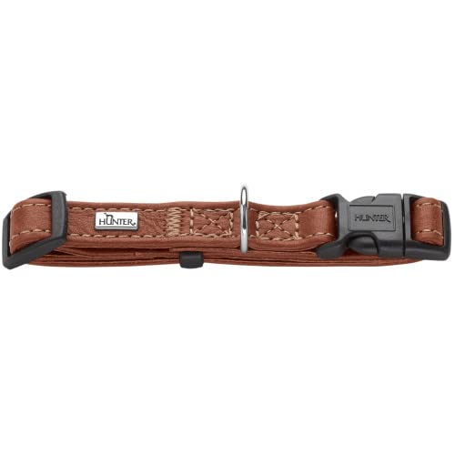 HUNTER Canadian UP Dog Collar, Colour: Cognac, Small Dogs, Puppies, Soft, Supple, Leather, Gentle on Fur, Sustainable - Image 2