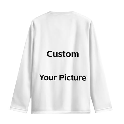 Image of WELLFLYHOM Long Sleeve T-Shirt for Boys Girls 3-16 Years Old Tee Tops Crewneck Pullover Shirts Fall Outfits