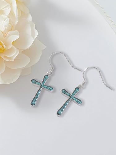 Mustard Seed/Sunset Earrings for Women 925 Sterling Silver Mountain Dangle Drop Earrings Nature Jewelry Faith Gifts for Christian Hikers Lovers2