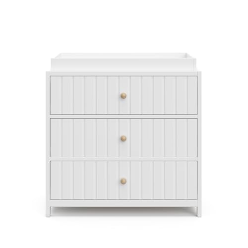 Graco Teddi 3 Drawer Chest with Changing Table Topper, White - image 6