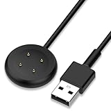 Google Pixel Watch 3 / Pixel Watch 2 / Fitbit Versa 4 / Sense 2 用 充電ケーブル 充電器 KONXISA 1m長さ 磁気充電 USBコネクタ 高耐久 軽量 小さい 持ち運び便利 スマートウォッチアクセサリー（ブラック）