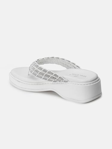 Image of Marc Loire Women's Embellished Slip-On Platform Heel Fashion Sandal for All Occasion