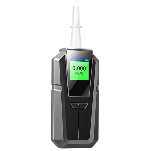 Image of Alcohol Tester Professional Breathalyzer Rapid Sensor with Superior Accuracy Reliable and Super Sensitive Professional-Grade Compact and Lightweight with 5 Mouthpiece (Model S-55)