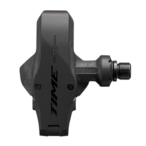 Time XPRO 10 Q-Factor 51 Pedals with ICLIC Free Cleats, Carbon Black B1 - High Performance Cycling Pedal