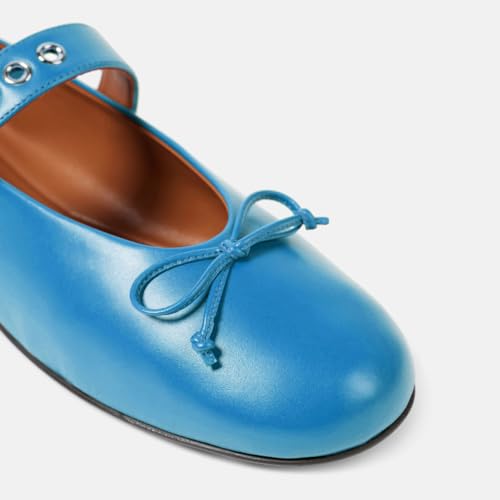 Women's Fashion Buckle Strap Mary Jane Flat Shoes Round Closed Toe Eyelet Bowknot Ballet Flats Date Casual Dressy Mary Jane Ballet Flat Shoes for Women4