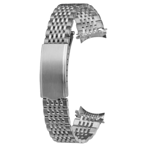 Bracelet montre métal solide avec extrémité courbe pour Omega De Ville 424