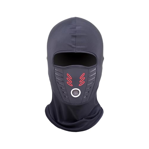 Generisch Máscara facial para motocicleta, transpirable y resistente al viento, calentador de cuello para bicicleta de invierno, gorro de cara completa, para mujer, hombre, ciclismo, camping, esquí