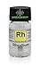 Rhodium Metal Element 45 Sample, Rh 5mm Metal Plate 99.99% Pure in Glass Vial with Label