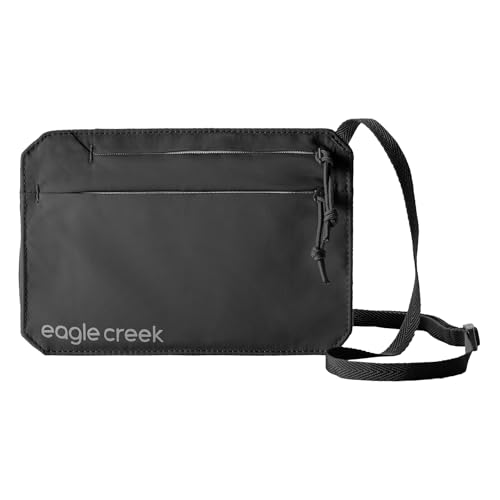 Eagle Creek Undercover RFID Neck Wallet – Lightweight Travel Security Pouch with RFID Blocking – Hidden, Adjustable Strap – Protect Passport, Cards & Cash – Comfortable & Discreet – Black