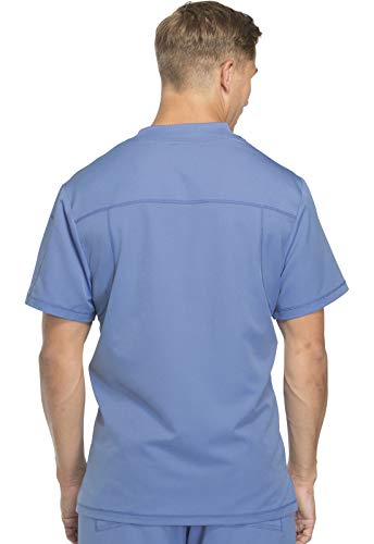 Image of Dickies Dynamix Scrubs for Men Athletic-Inspired V-Neck Chest Pocket Scrub Top with Four-Way Stretch & Moisture Wicking DK610