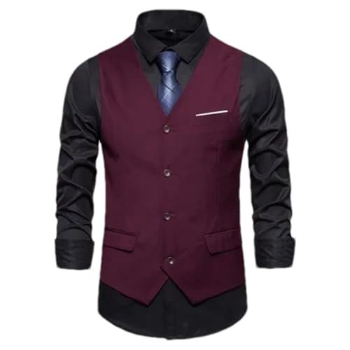 Men's Business Sleeveless Suit Vest – Formal Waistcoat For Wedding & Party