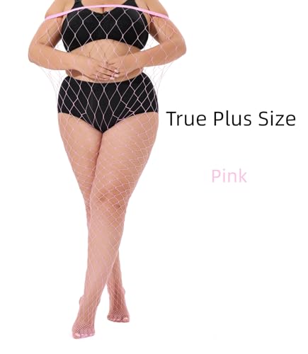 Image of Plus Size Fishnet tights stockings Big Mesh Leggings Pantyhose for women