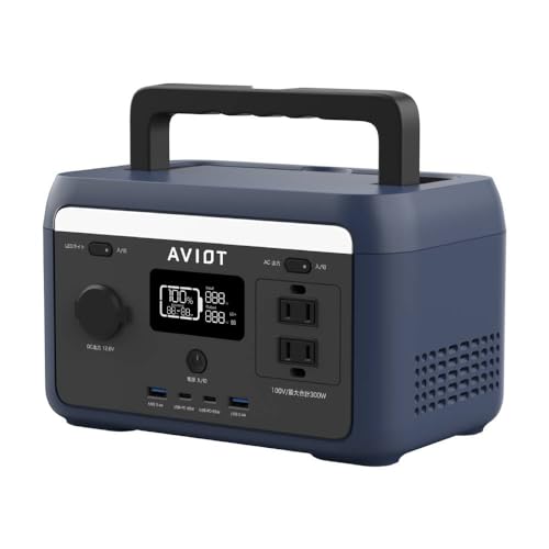 【新品未使用】AVIoT PS-F300-NV ポータブル電源　ポタ電 Amazon.co.jp: AVIOT PS-F300 ポータブル電源 リン酸鉄リチウムイオン