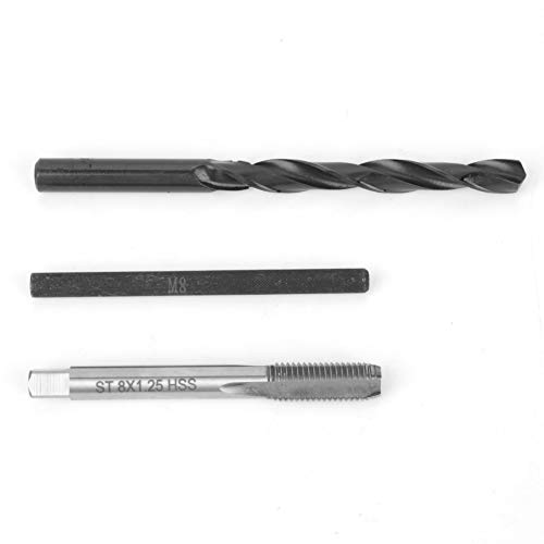 Kit di riparazione filetti + 50 pezzi Inserti filettati a vite elicoidale in acciaio inossidabile M8 x 2D