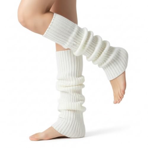 Image of 2 Pcs Leg Warmers Y2k, Leg Warmers, Y2k Accessories, Cute Kawaii Cream Legwarmers for Women Winter
