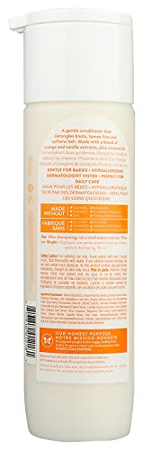 The Honest Company Silicone-Free Conditioner | Gentle for Baby | Naturally Derived, Tear-free, Hypoallergenic | Citrus Vanilla Refresh, 10 fl oz