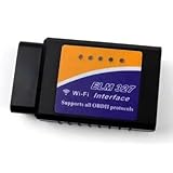 【Amazon限定】ELM327 OBD2 診断機 OBD2 スキャンツール V1.5 Wi-Fi 自動車 故障診断機 iPhone-IOSAndroidに適用 日本語マニュアル付き