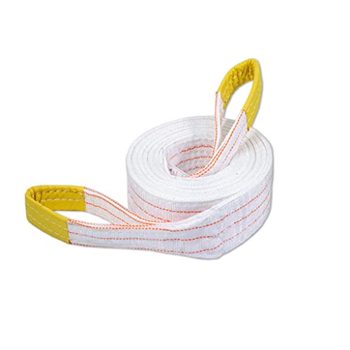 Sling Lifting Sling 1,2,3 ton White Flat Crane Lifting Strap Wear Resistant Sling Lifting Durable Rigging Straps Carry Straps for Large Furniture (Color : 3T, Size : 2M)