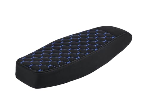 Sitzbank Tuning "Hexagon" Schwarz/Blau - für Simson S50, S51, S72