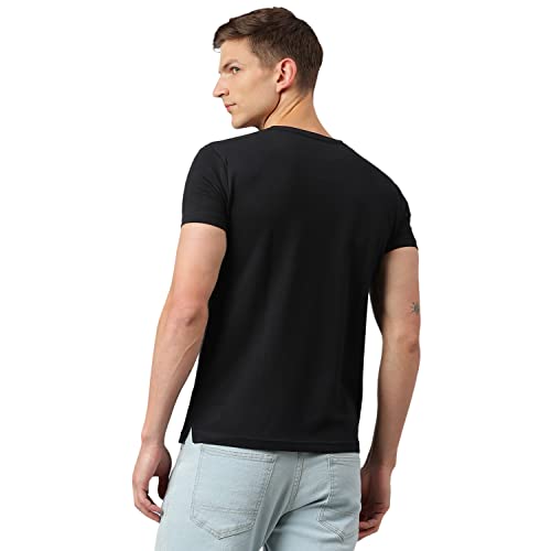Image of Thomas Scott Men's | Solid | Half Sleeve | Slim Fit | 100% Cotton | Round Neck | Casual Tshirt