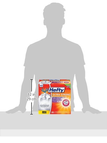 Hefty Ultra Strong Tall Kitchen Trash Bags, Lavender and Sweet Vanilla Scent, 13 Gallon, 80 Count