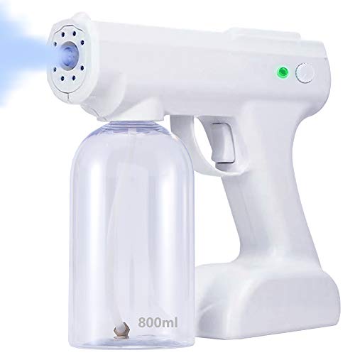 PARSUP Disinfectant Mist Gun, Handheld Rechargeable Nano Atomizer 27oz Large Capacity Sprayer Nozzle Adjustable Fogger for Home/Office/School/Garden
