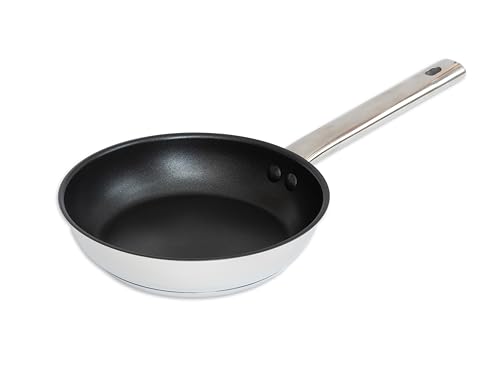GRANA HOME Edelstahl-Bratpfanne 20 cm Schmorpfanne - Beschichtete Pfanne für Induktion Gas & Elektro - Langlebig Antihaft & Spülmaschinengeeignet