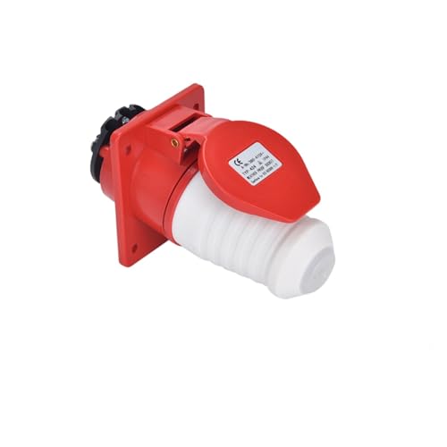 Conector industrial de 32A impermeable oblicuo oculto IP44 415V 6