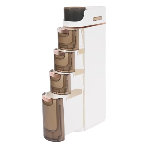 awolsrgiop Slim Bathroom Storage Cabinet, Mobile Storage Organizer 4-Drawer Narrow Slim Bathroom Storage Cart Visible Drawers with 4 Wheels for Small Spaces, Living Rooms, Bathrooms, Bedrooms