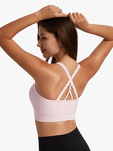 Image of Angelhood Nursing Bras for Breastfeeding, Seamless Nursing Sports Bra Medium Impact Support Maternity Bras for Pregnancy