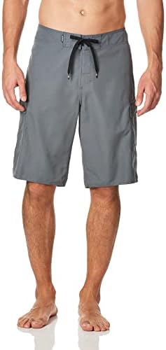 Quiksilver Men's Standard Manic 22 INCH Length Cargo Pocket Boardshort Swim Trunk, Iron Gate, 38