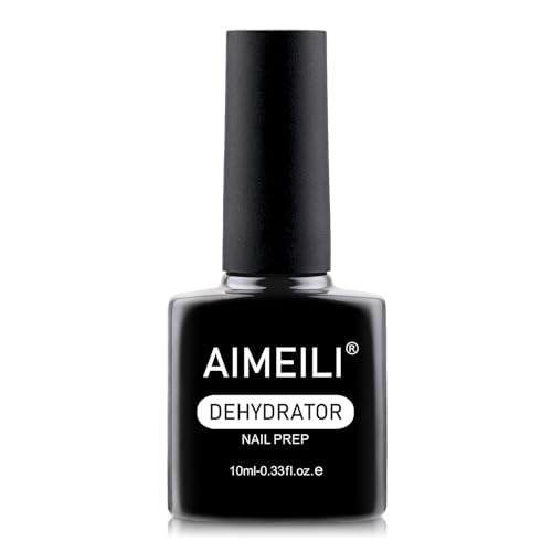 AIMEILI 10ML Deshidratador de Uñas, Preparador Quick Air Dry Nail Prep para Acrílico y Gel Sin Lámpara, Duración Larga