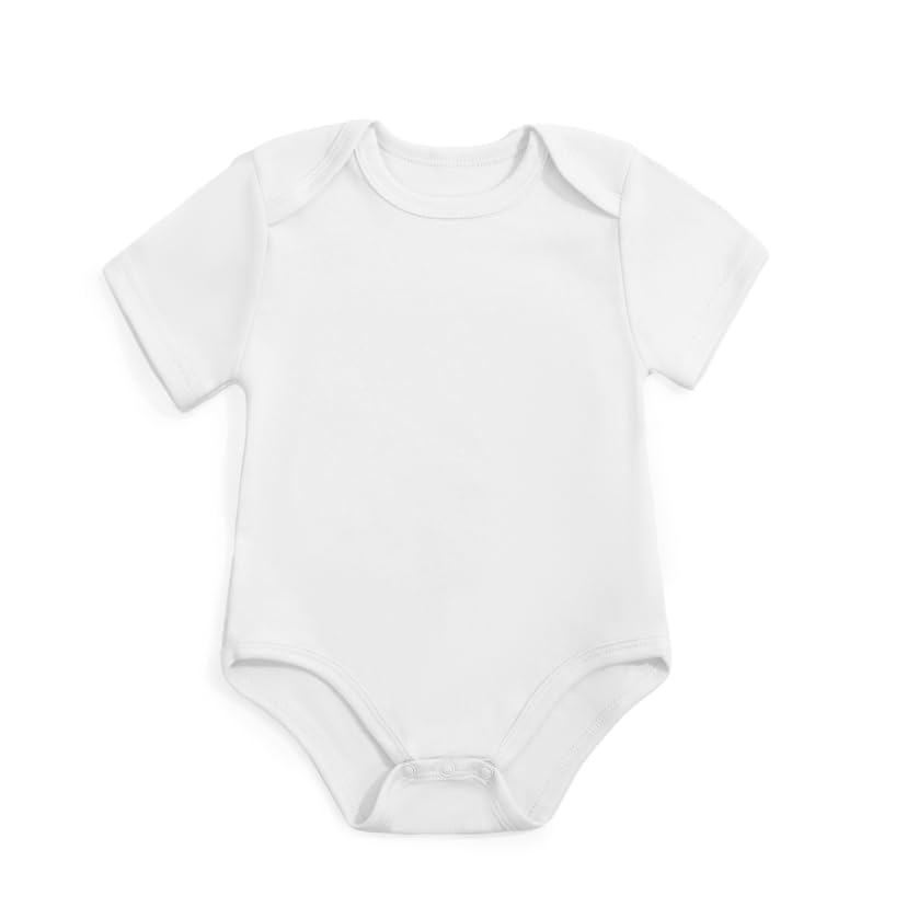 Newborn Baby Bodysuit Set Baby Clothes Set Infant Short Sleeve Cotton One-Piece Outfit with Extender2