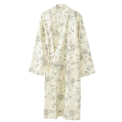 Pyjama ample mousseline de coton femme peignoir vintage Hanfu kimono vêtements de nuit