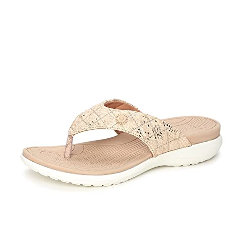 Image of Marc Loire Women's Comfortable Flip Flop Casual T-Strap Flats Slippers