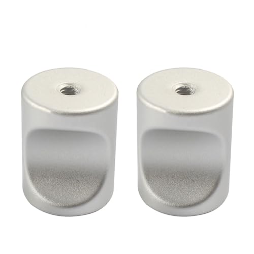 引き出し 取っ手 箪笥 家具取っ手 ノブ 引き出し取手 キャビネット 食器棚 ドア ハンドル ワードローブ ネジ付き (シルバー 2個セット)