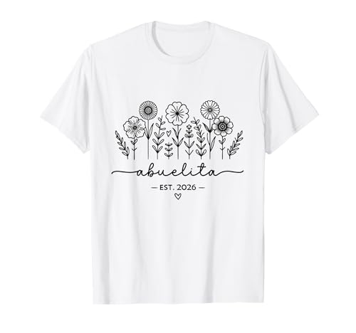 Abuelita 2026 Anuncio de Embarazo Abuela 2026 Camiseta