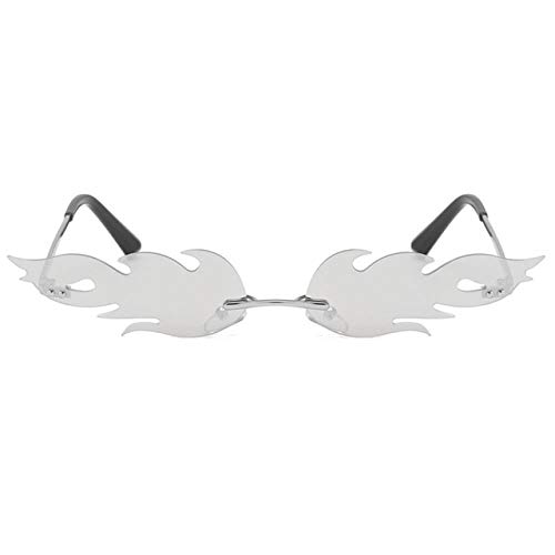 Lunettes de soleil flame sans cadre tendance street clothing luxury pour femmes et hommes